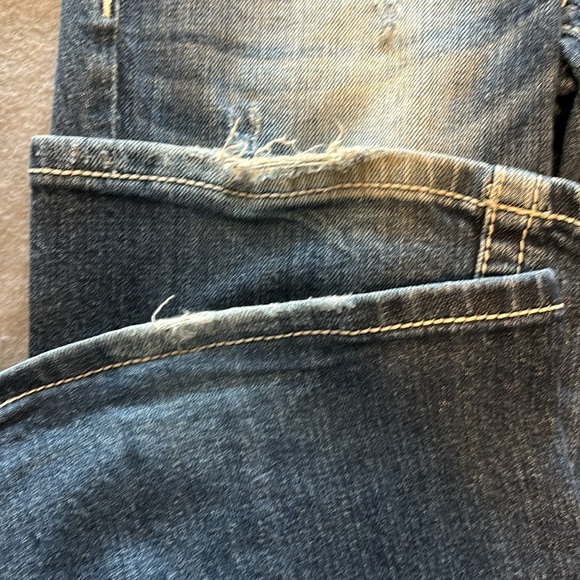 Miss Me distressed boot cut, Sz 27, Color~medium to darker blue - Picture 6 of 8